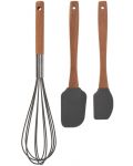 Set de 2 spatule și sârmă de rupere H&S - lemn/silicon - 1t