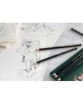 Set creioane grafit Faber-Castell Pitt - Mat, 6 buc - 5t