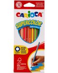 Carioca - Supercolor Hexagon, 12 culori - 1t