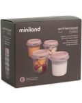 Set de recipienti Miniland - Terra Blush, 250 ml, 4 buc - 4t