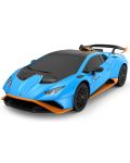 Masina radiocontrolata Rastar - Lamborghini Huracan STO Radio/C, albastra, 1:24 - 1t