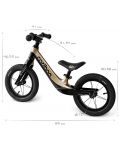 Bicicletă de echilibru Cariboo - Magnesium Air, negru/auriu - 6t