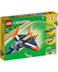 Constructor 3 în 1 LEGO Creator - Avion supersonic (31126)	 - 1t