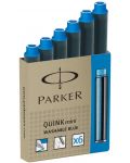 Set rezerve Parker - Z11, pentru stilou, 6 buc., albastre - 1t