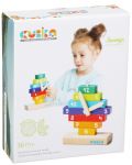 Set blocuri din lemn Cubika - Ceas - 1t