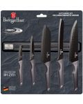 Set de 5 cuțite Berlinger Haus - Metallic Line Carbon Pro Edition, cu bandă magnetică - 2t