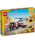 Constructor LEGO Creator 3 în 1 - Un camion cu un elicopter (31146) - 1t