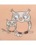 Set cărucior nou pentru bebeluși - Owls, Coral - 4t