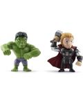 Set Figurine Metals Die Cast Marvel - Thor & Hulk - 1t