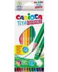 Set de creioane colorate Carioca Tita - 12 culori - 1t