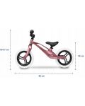 Bicicleta de echilibru  Lionelo - Bart, roz metalic - 4t