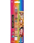 Set creioane grafit Astra Rainbow High - HB, 2 buc. - 1t
