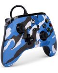 Controller PowerA - Enhanced, cu fir, pentru Xbox One/Series X/S, Blue Camo - 2t