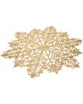 Suport de masă ADS - Snowflake, 38 cm, auriu - 2t