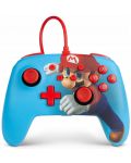 Controller cu fir PowerA - Enhanced pentru Nintendo Switch, Mario Punch - 1t