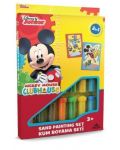 Set de colorat cu nisip Red Castle - Mickey si Donald, cu 2 imagini - 1t