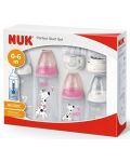 Set biberoane Nuk FC - Temperature Control, Perfect start, 10 piese, fata	 - 2t