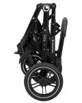 Cărucior combinat 3 în 1 KikkaBoo - Alba, cu scaun convertibil, negru - 10t