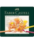 Set de creioane colorate Faber-Castell Polychromos - 24 de culori - 1t