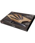 Set cu 5 cuțite și placă de tăiat Berlinger Haus - Metallic Line Carbon Pro Edition - 2t