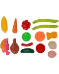 Set Johntoy - Tigaie cu produse alimentare, 20 piese - 3t
