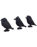 Set de statuete Nemesis Now Adult: Humor - Three Wise Ravens, 8 cm - 2t