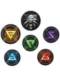 Set de insigne ABYstyle Games: The Witcher - Signs - 1t