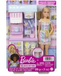 Barbie set - Barbie cu magazin de inghetata - 1t
