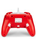 Controller PowerA - Enhanced, cu fir, pentru Nintendo Switch, Mario Red/White - 3t