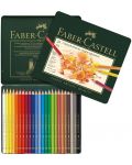 Set de creioane colorate Faber-Castell Polychromos - 24 de culori - 3t