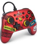 Controller PowerA - Nano Enhanced, cu fir, pentru Nintendo Switch, Mario Kart: Racer Red - 2t