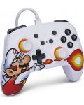 Controller PowerA - Enhanced,  cu fir, pentru Nintendo Switch, Fireball Mario - 2t