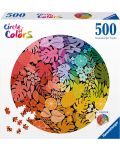 Puzzle rotund de 500 de piese Ravensburger - Cerc tropical  - 1t