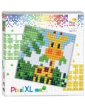 Kit creativ cu pixeli Pixelhobby - XL, Girafa - 1t