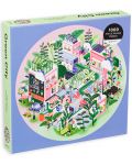 Puzzle rotund Galison din 1000 de piese - Orașul verde - 1t
