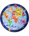 Puzzle rotund Apli - Harta lumii, 48 piese - 2t