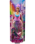 Păpușă Barbie Dreamtopia - Cu părul mov - 5t