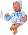 Papusa bebe Asi - Koke, cu costum albastru si gentuta, 36 cm - 1t