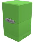 Cutie pentru cărți Ultra Pro Satin Tower - Lime Green (100+ buc.) - 1t