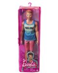 Păpușa Barbie Fashionistas - Ken, cu tricou Malibu - 1t