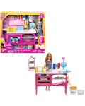 Set de jucărie Barbie - Păpușă și cafenea - 1t
