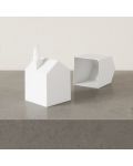 Cutie pentru servetele Umbra - Casa, 17 x 13 x 13 cm, alb - 7t