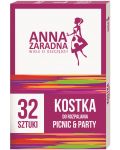 Cuburi de foc la gratar Anna - Picnic and Party, 32 cuburi, albe - 1t