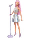 Papusa Mattel Barbie - Pop star cu microfon cu suport - 1t