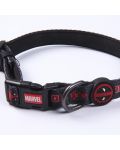 Zgardă pentru câine Cerda Marvel: Deadpool - Logo, mărimea S/M - 4t