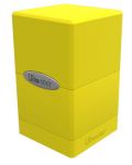 Cutie pentru cărți Ultra Pro Satin Tower - Bright Yellow (100+ buc.) - 1t