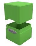 Cutie pentru cărți Ultra Pro Satin Cube - Lime Green (100+ buc.) - 2t