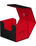 Cutie pentru carduri Ultimate Guard Sidewinder 100+ XenoSkin Synergy - Black/Red - 4t