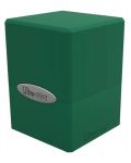 Cutie pentru cărți Ultra Pro Satin Cube - Forest Green (100+ buc.) - 1t