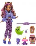 Păpușă Monster High - Clawdeen, Creepover Party - 4t